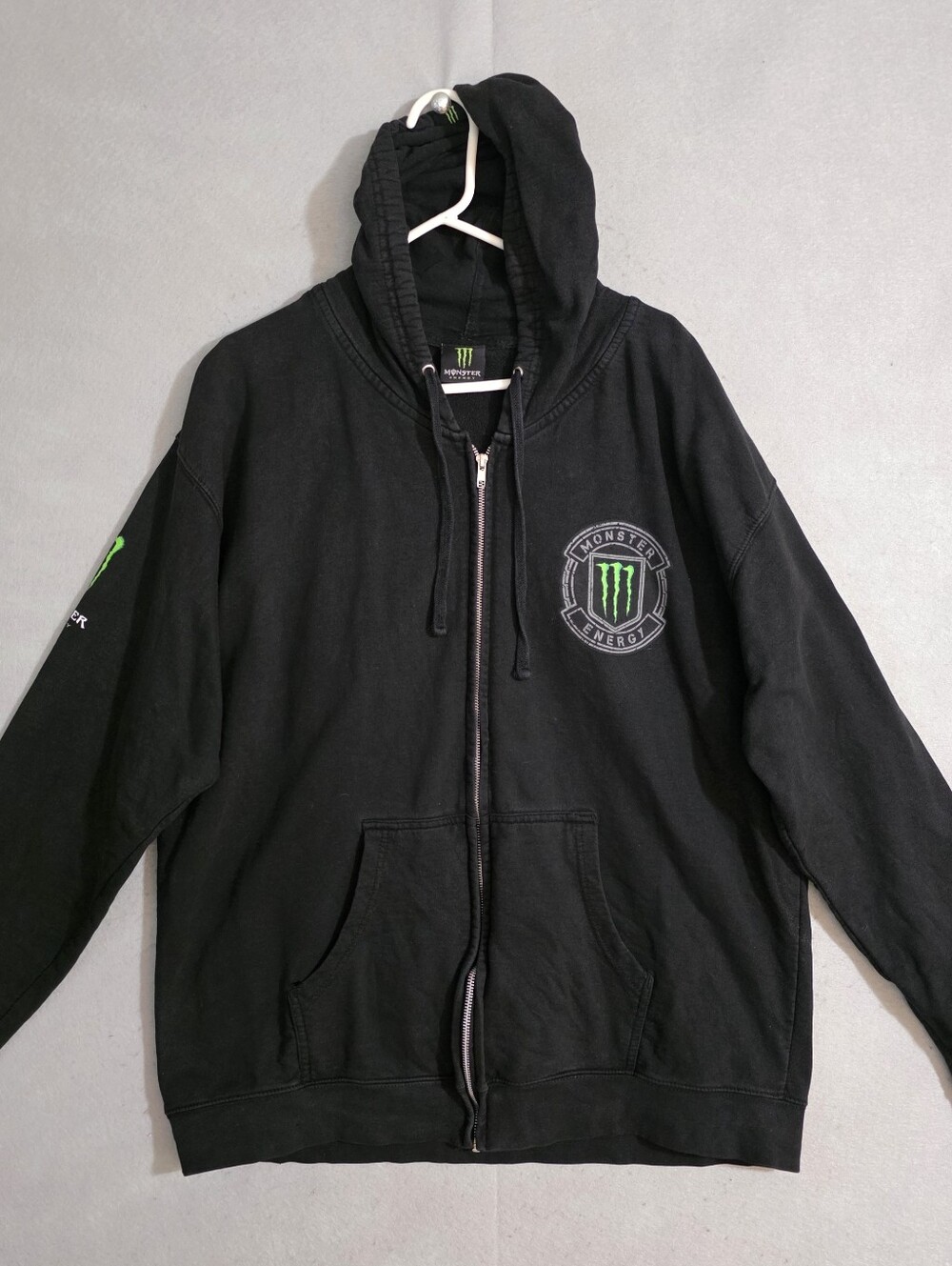 Monster Energy Mens Y2K Unleash The Beast Full Zip Hoodie Size 2XL